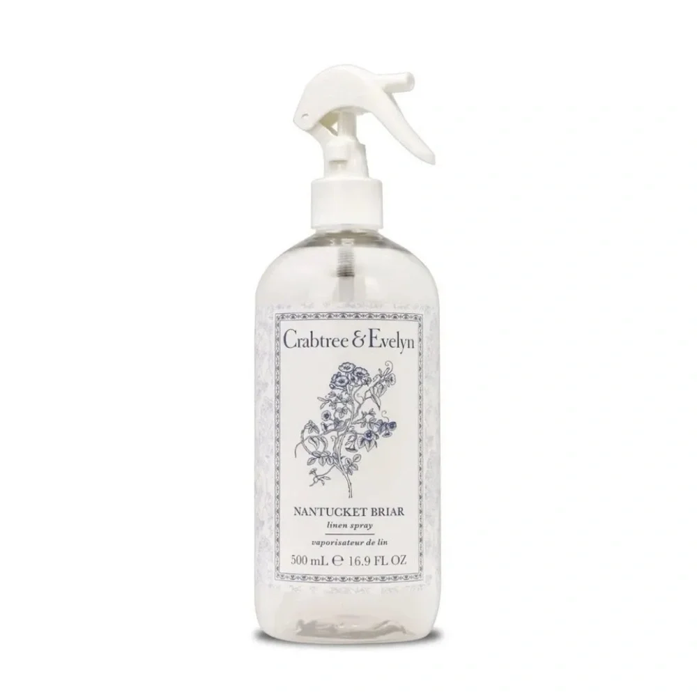 Crabtree and Evelyn NANTUCKET BRIAR Linen Spray Full Size 16.9 Fl Oz 500 ml NEW